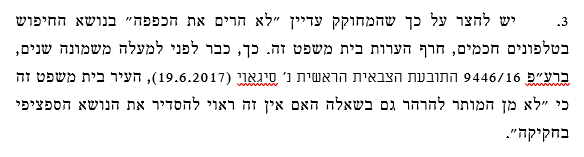 בגץ 8298/22 יצחק עמית - ביקורת